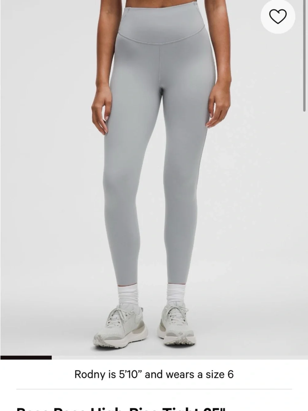 Lululemon High-Waist rhino Grey Active Leggings - Picture 1 of 2